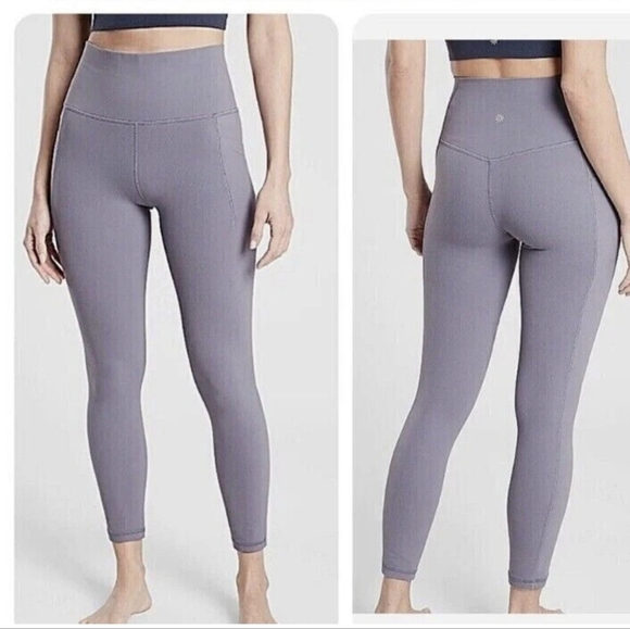 Athleta Salutation Stash Pocket II 7/8 Tight Ice Blue - Picture 1 of 8
